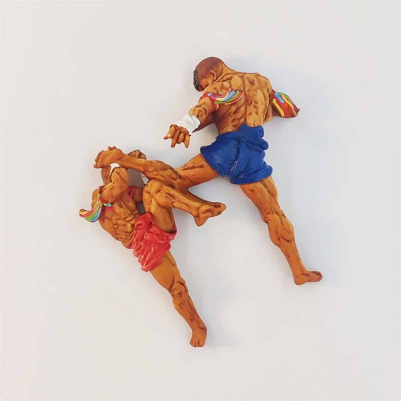 Thailand Thai Boxing 3D Stereoscopic Resin Painting and Tourism Souvenirs