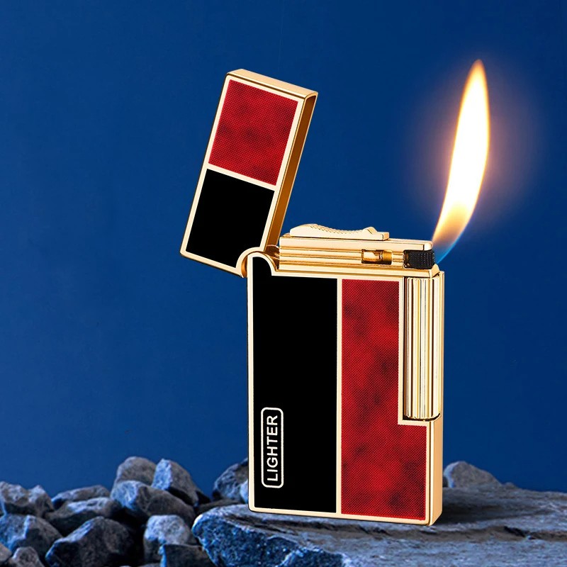 New Metal Retro Side Sliding Wheel Lighter