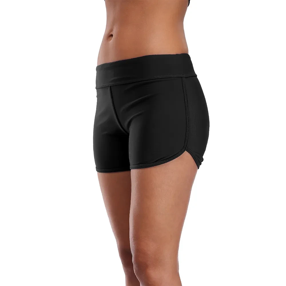 High-Waisted Tummy Control Swim Shorts