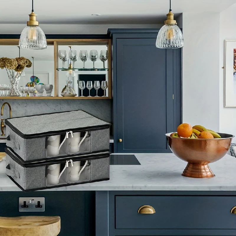 Stylish Mug and Cup Storage Box with Divider