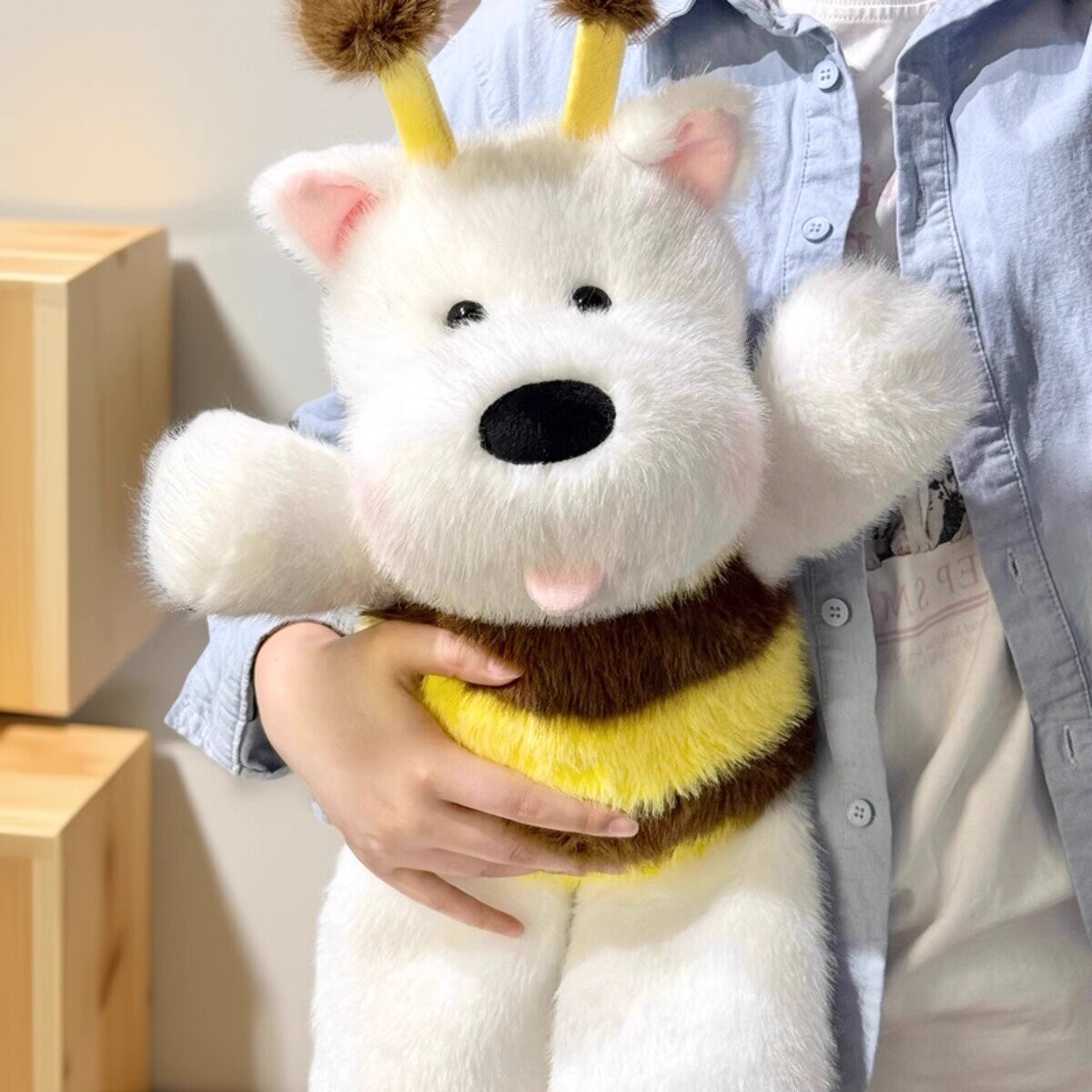 Running Bee West Highland Running Puppy Doll Plush Toy Doll