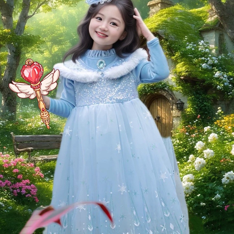 Princess Dress Autumn And Winter Dress Children Tulle Tutu Skirt