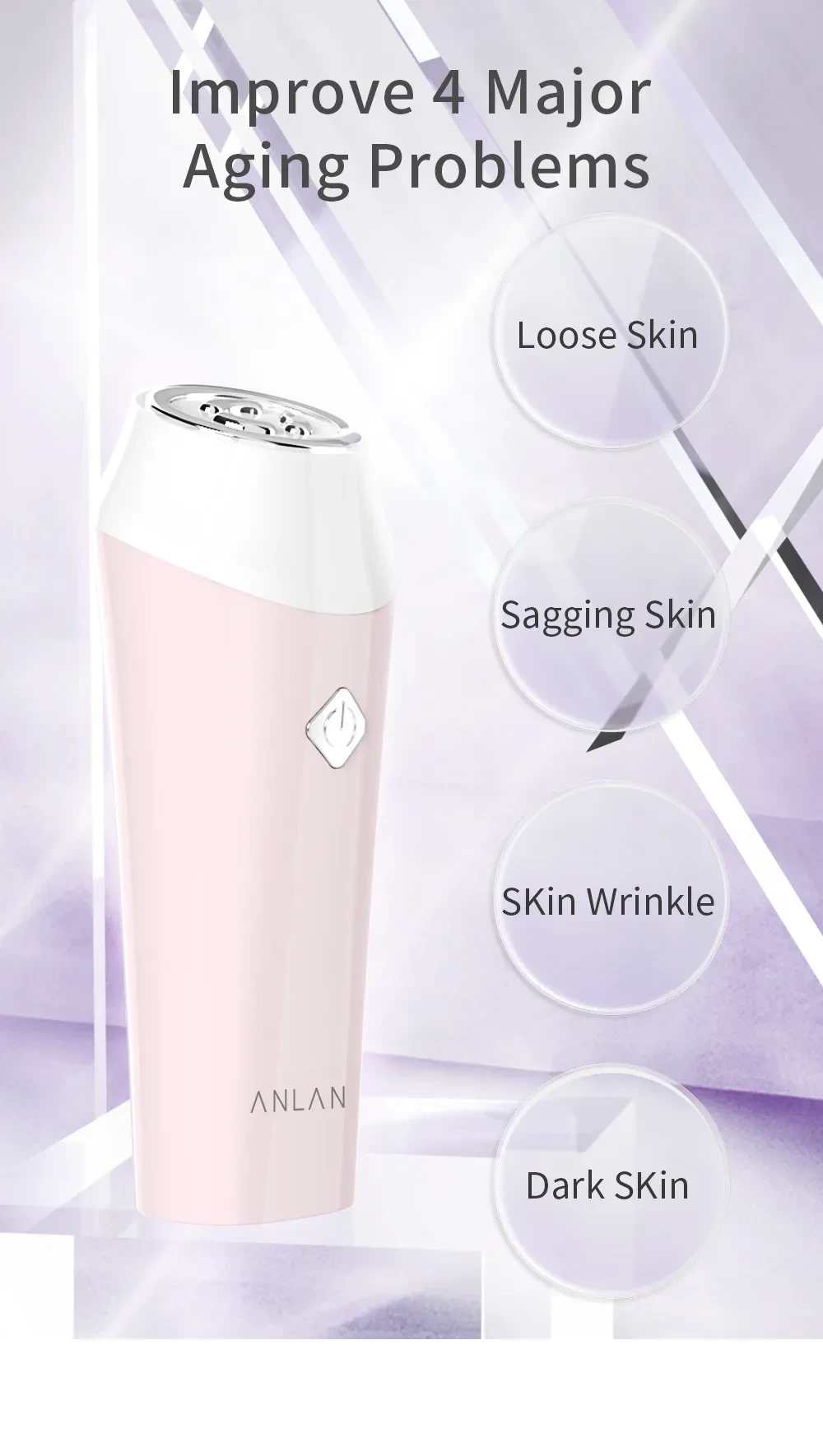RF Lifting Facial Mesotherapy Skin Tightening Rejuvenation Radio Frequency Beauty Instrument