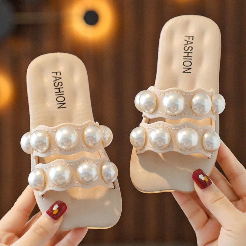 Fashion Personalized Girls' Pearl Sandals