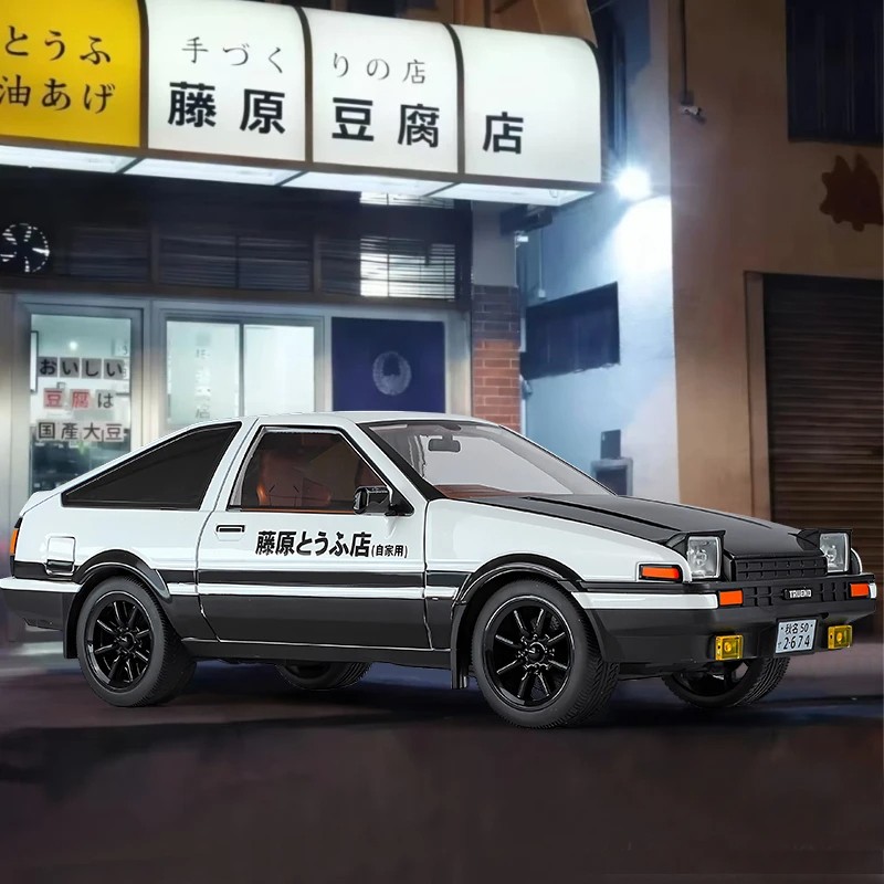 JDM 1:18 Toyota AE86 TRUENO Drift Racing Alloy Metal Diecast Model Car