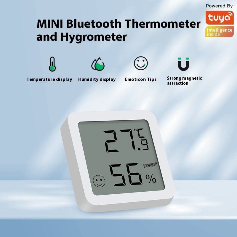 Graffiti Bluetooth Temperature Moisture Meter Mini Intelligent Temperature And Humidity Sensor