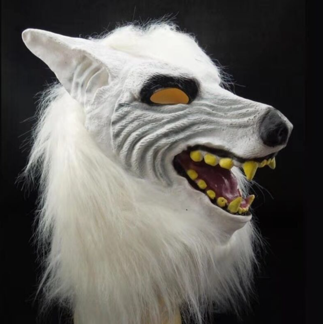 Realistic Wolf Head Mask