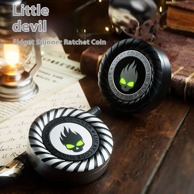 Little Devil Fingertip Gyro Alloy Luminous Decompression Toy