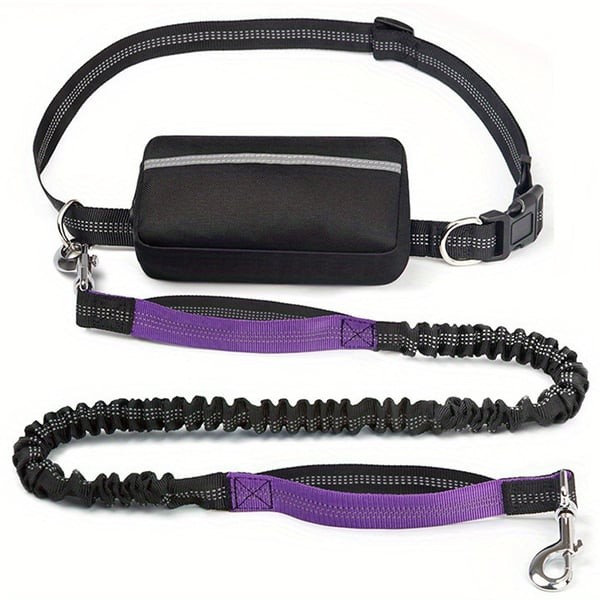 Hands Free Dog Leash with Zipper Pouch