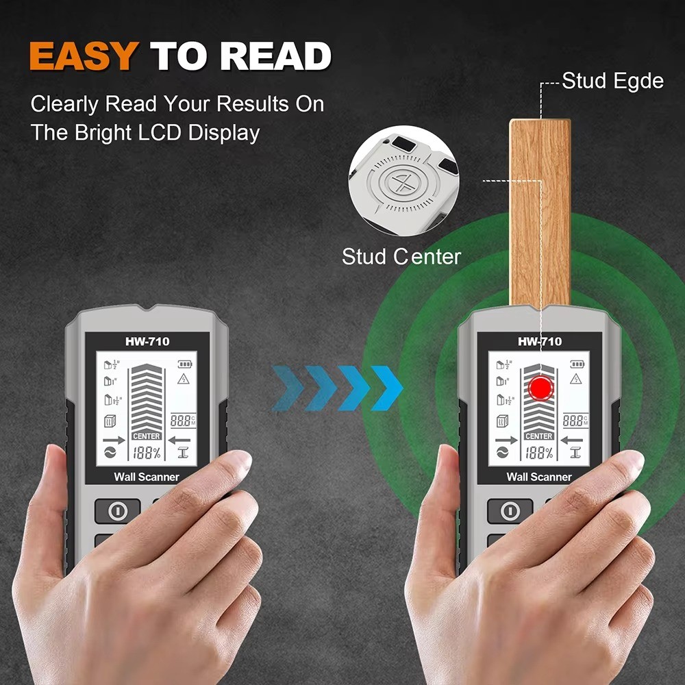 6 in 1 Wall Metal Detector Depth Wall Stud Finder