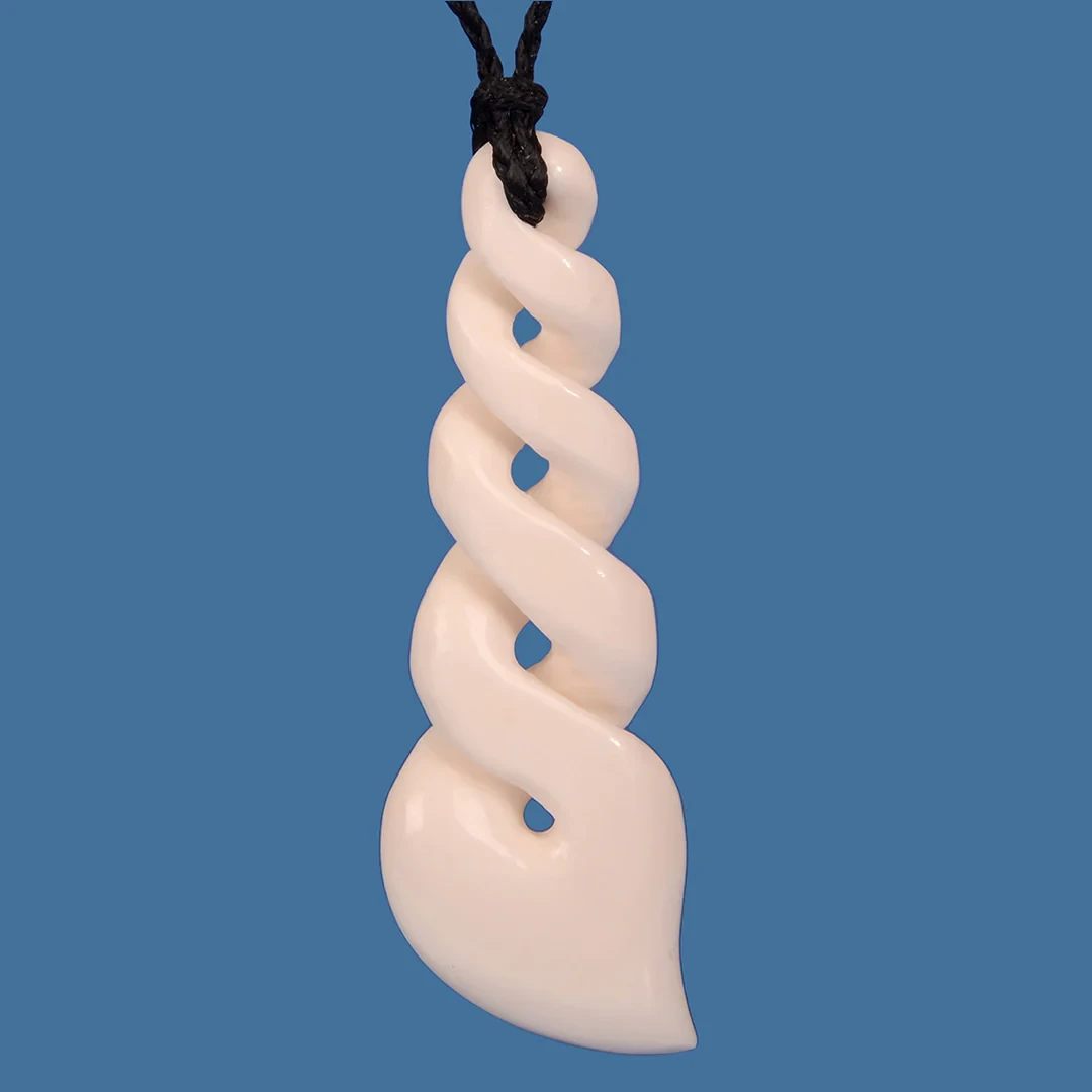 Bone Quad Twist Pendant