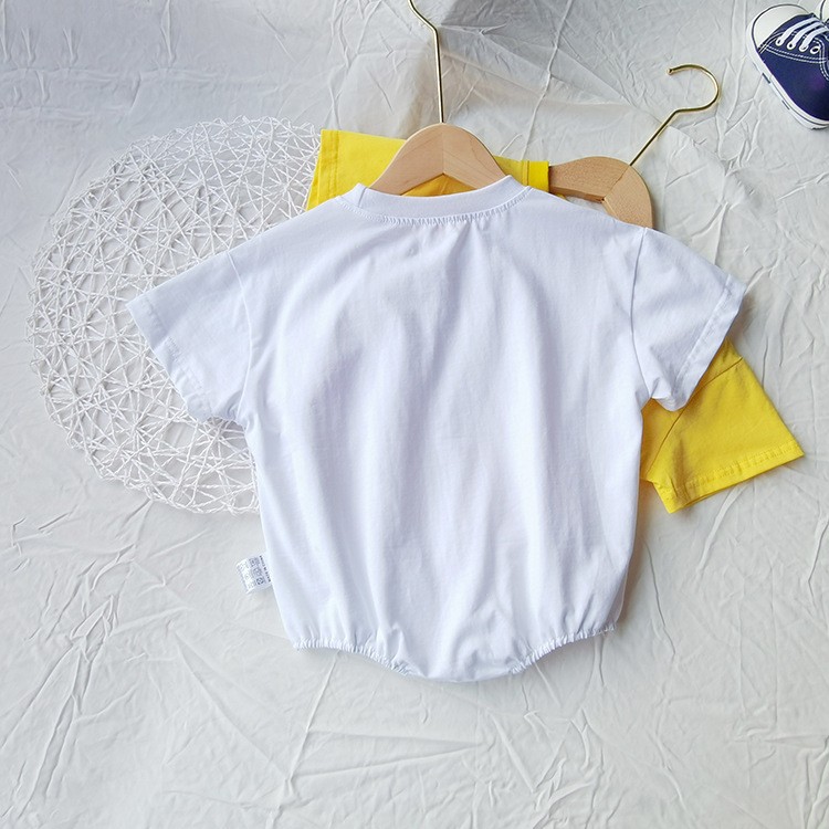 Summer Short Sleeve Triangle Rompers Loose