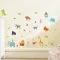 Cartoon Home Accessories Elephant Squirrel Mural Stickers