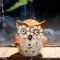 Hollowed Out Owl Aromatherapy Stove Candle Holder Home Accessories Craft Decoration