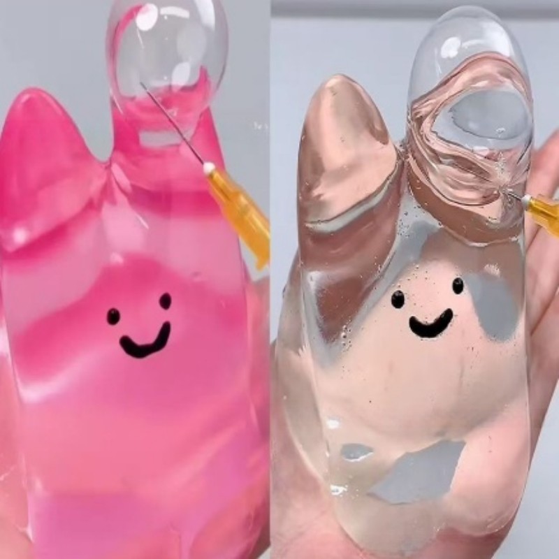 Decompression Bubble Slow Rebound Compressable Musical Toy