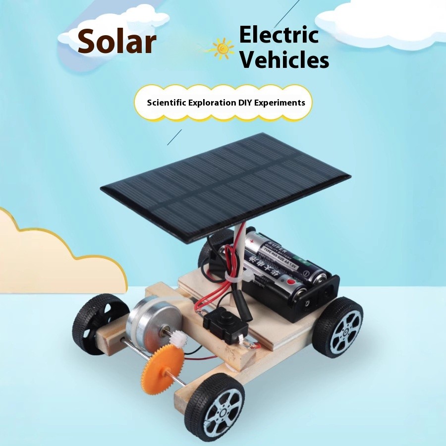 Electric Dual Energy Solar Toy Car Technology Small Production
