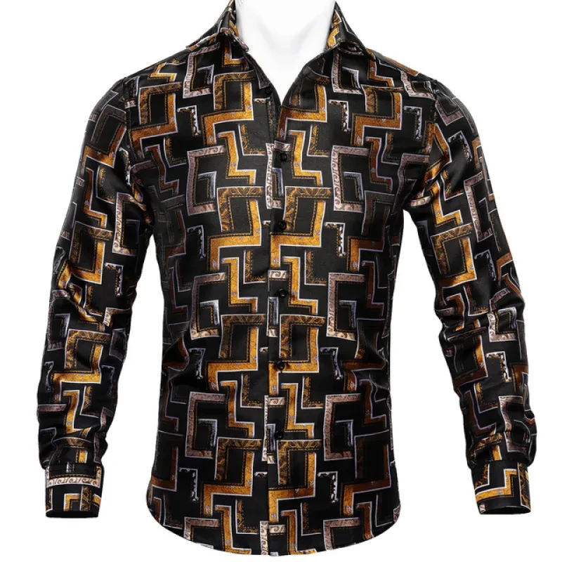Men's Long Sleeve Paisley Shirts