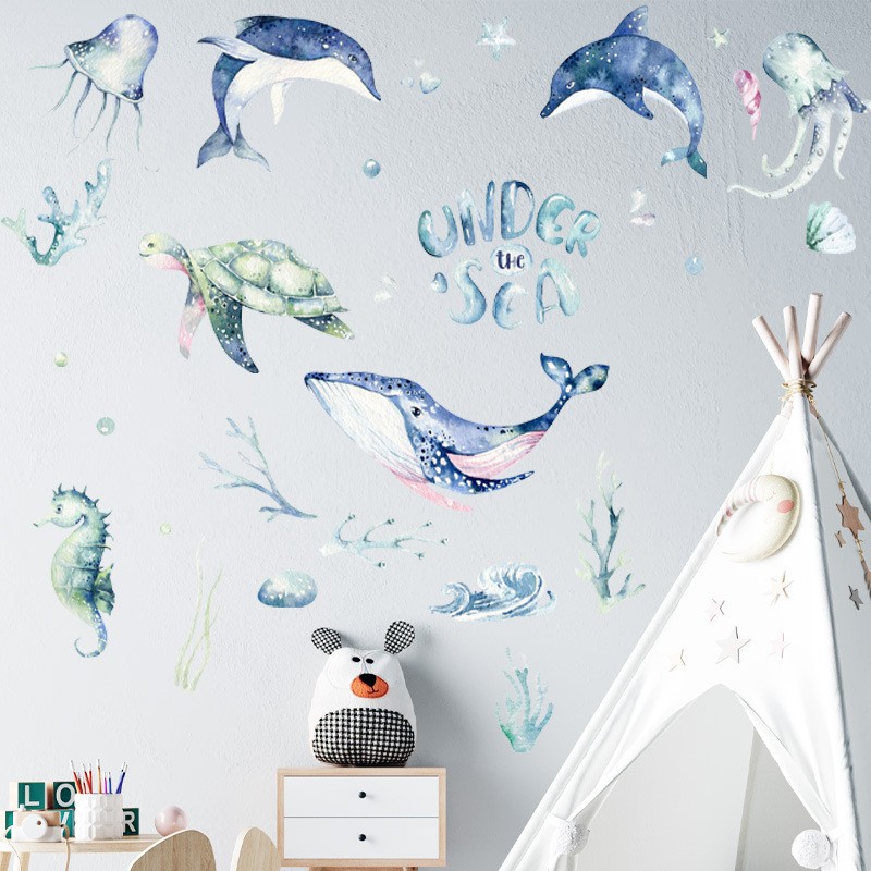 Sea Turtle Wall Decals Removable