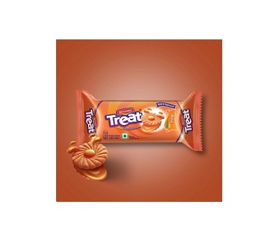 BISCUITS CREAM ORANGE TREAT 120GM 24s (BRITANNIA 99873)