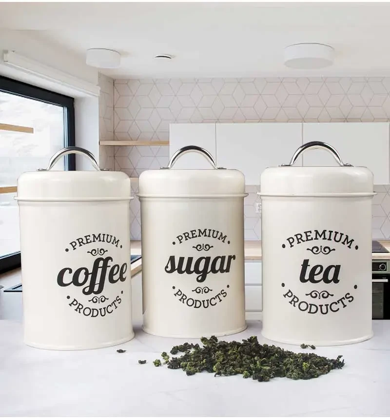 Coffee Tea Sugar Canister Set