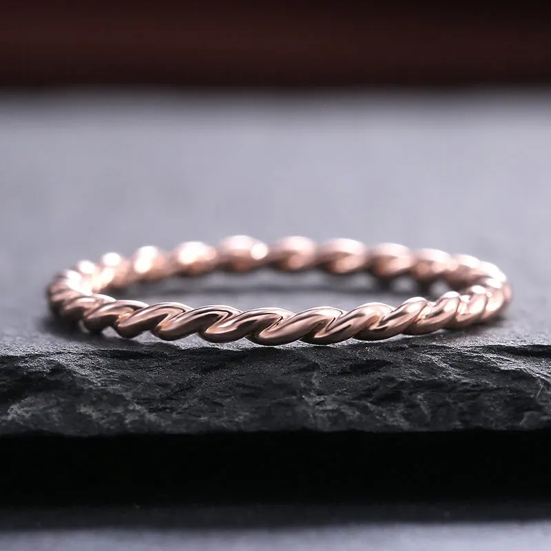 Tensor Ring Copper Energy Twist Ring
