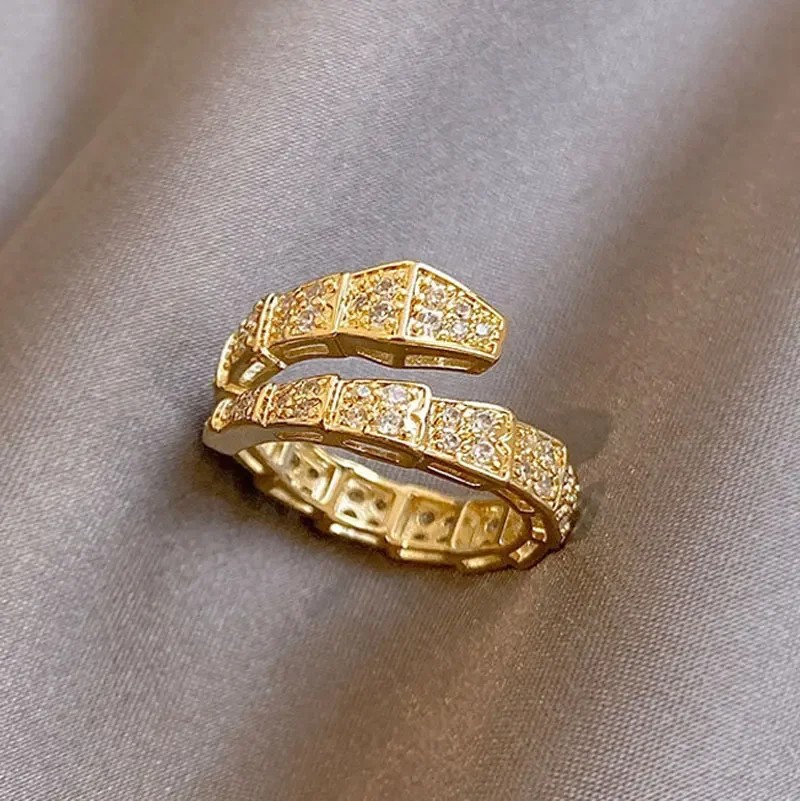 Trendy Snake Shape Open Rings for Women