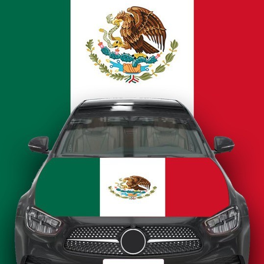 Mexico National Day Hood Flag Car Cover Flag Car Flag