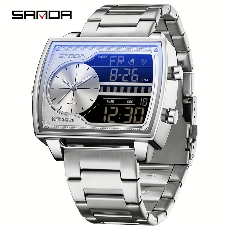 Multifunctional SANDA Men's Luxury Watch