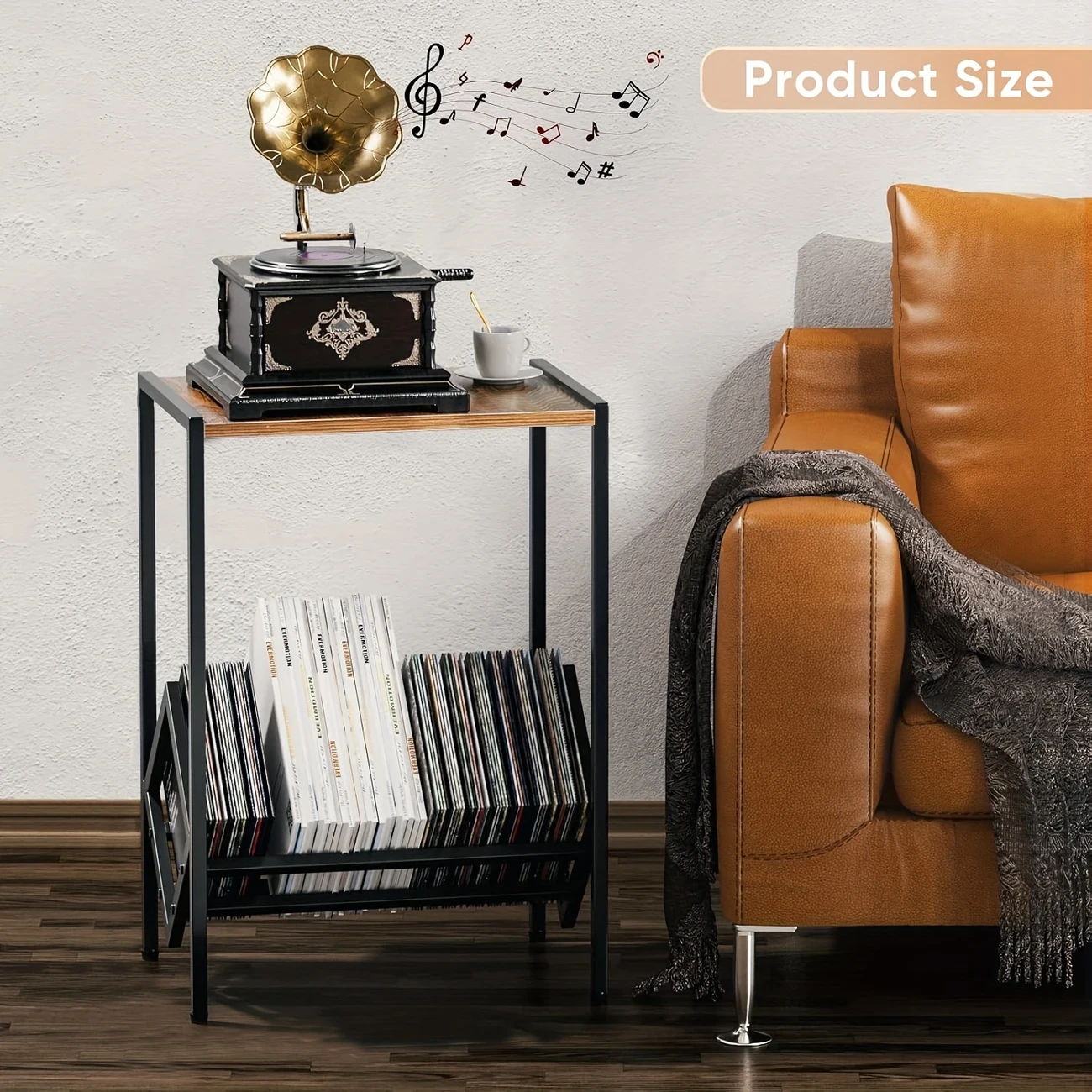 Rustic Turntable Stand