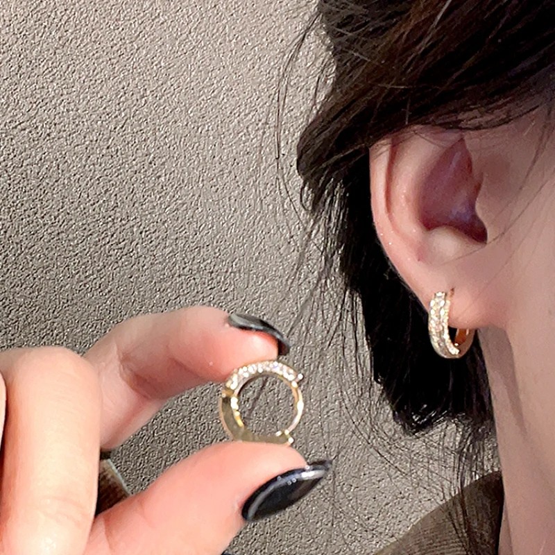 Fashion Stainless Steel Huggies Small Hoop Earrings