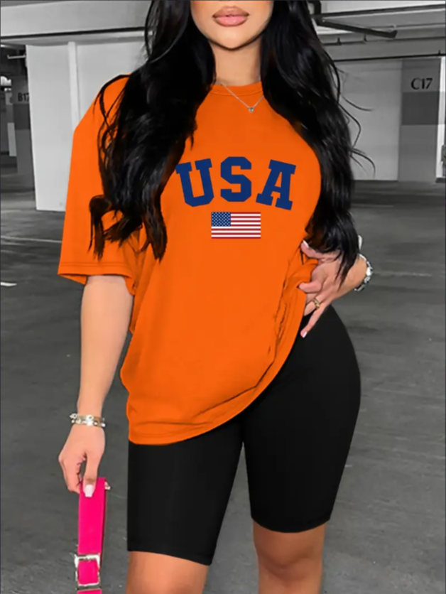 Plus Size Biker Shorts Outfit