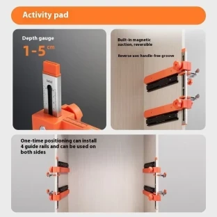 Guide Rail Installation Auxiliary Drawer Track Holder Woodworking Tool Assist