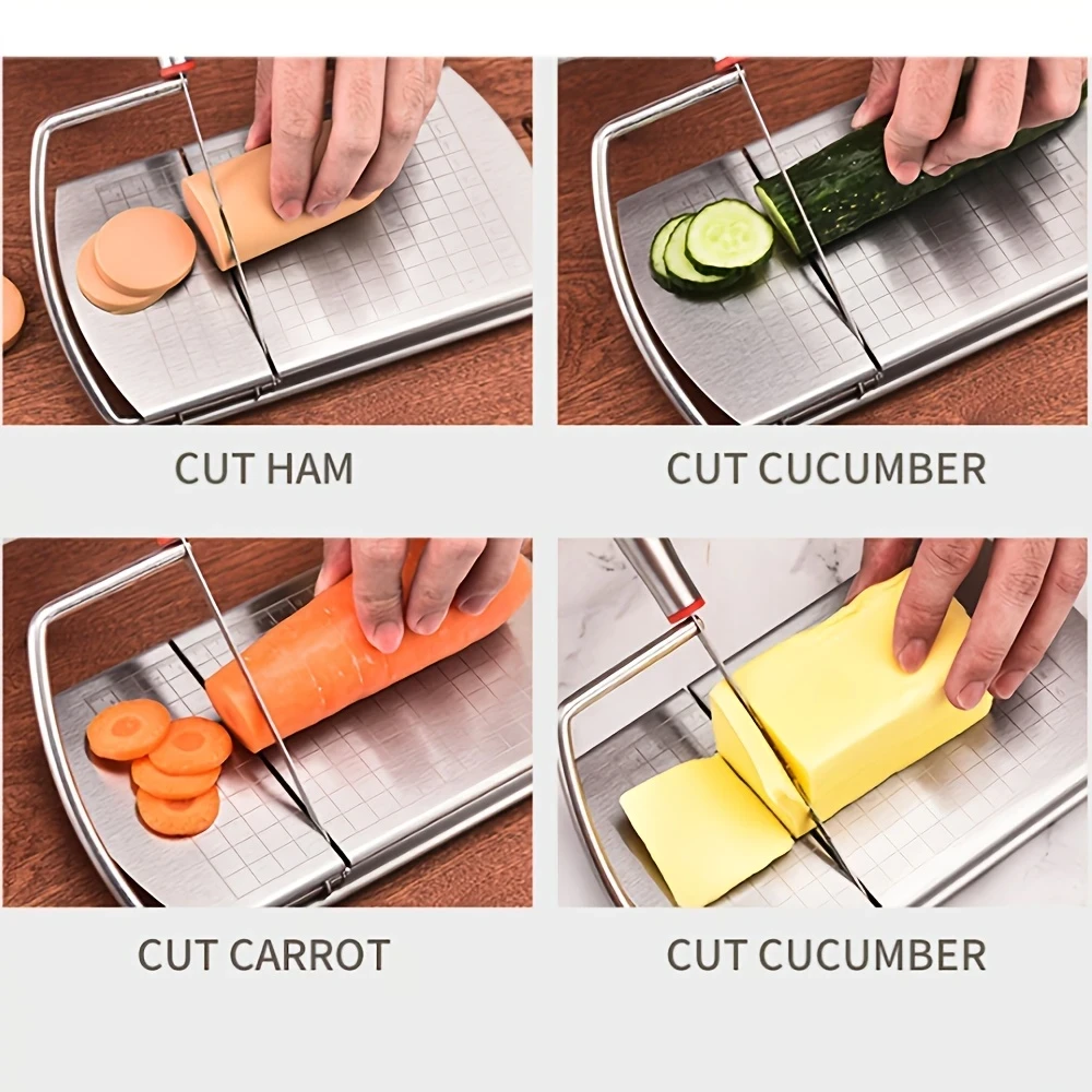 Stainless Steel Cheese Cutter With Measurements