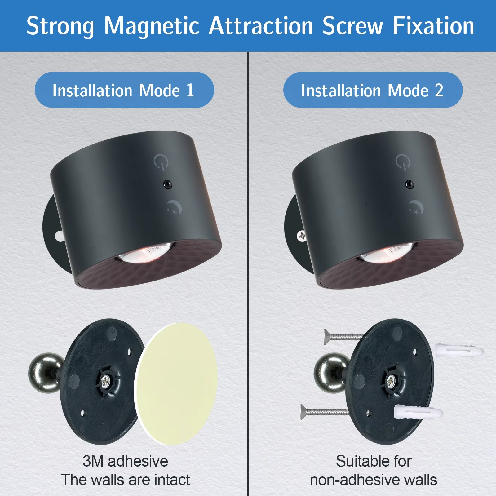 RGB Led Wall Lamp Touch Control Remote