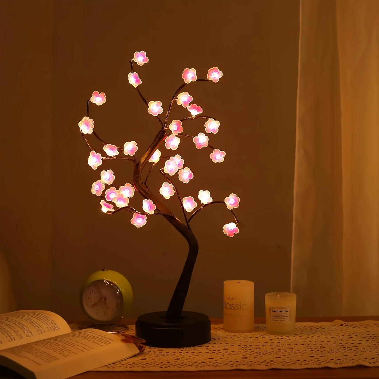 Fairytale Tree Lamp with Cherry Blossoms