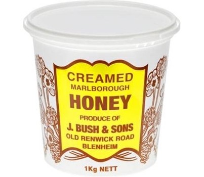 HONEY CREAMED 1KG (J BUSH & SONS)