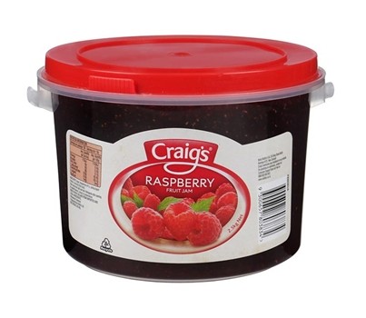 JAM RASPBERRY 2.5KG (CRAIGS 80383)