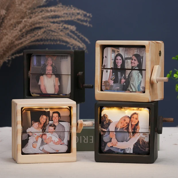 Flip Photo Box Customizable Memory Album