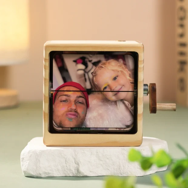 Flip Photo Box Customizable Memory Album