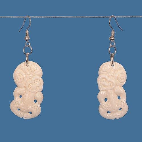Bone Tiki Earrings
