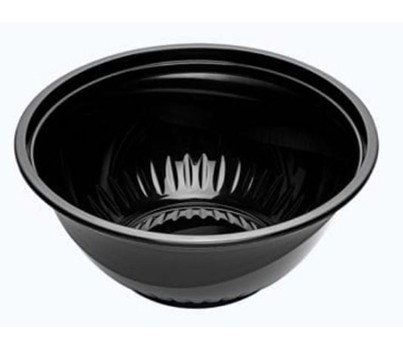 BOWLS PP BLACK 1000ML 50s/SLV (BONSON B1000-175OR-B)