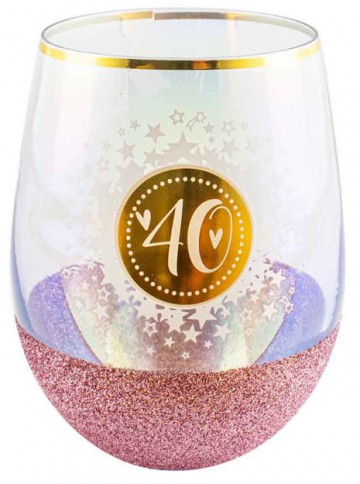 40TH GLITTERATI STEMLESS 600ML