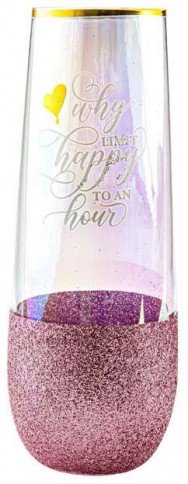 HAPPY HOUR GLITTERATTI STEMLESS CHAMPAGNE