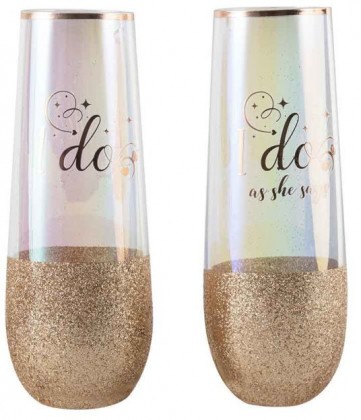 I DO GLITTERATTI STEMLESS CHAMPAGNE 2PK