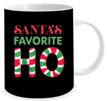 **SANTA'S FAVOURITE RUDE MUG 350ML