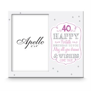 **40 MDF FRAME W/ GLITTER & DIAMANTES