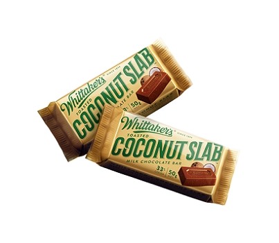 CHOCOLATE TOASTED COCONUT SLABS 50GM 50s(WHITTAKERS FG0177)