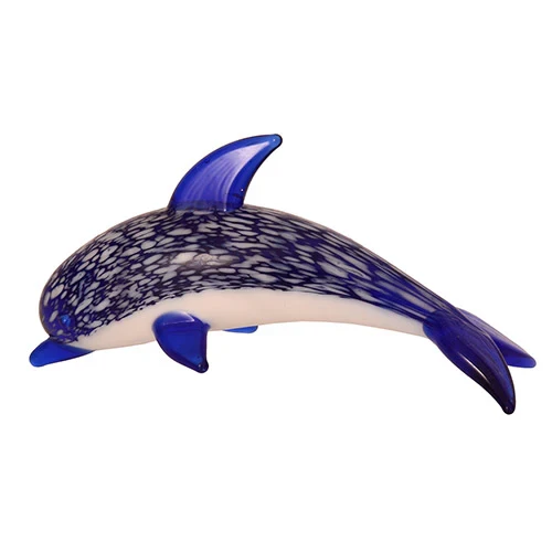 Hand Blown Glass Dolphin
