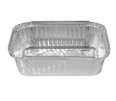 FOIL RECT CONTAINER 990ML 100s/SLV (CASTAWAY CA-RFC448)