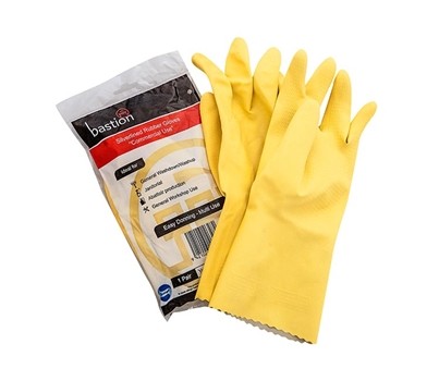 GLOVES RUBBER DISHWASHING MEDIUM 2s/PKT (BASTION 100/707)